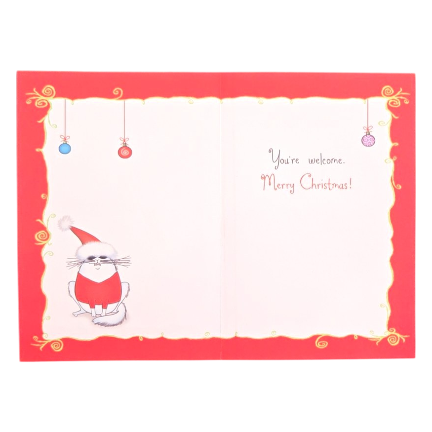 Nice Until Proven Naughty Christmas Card