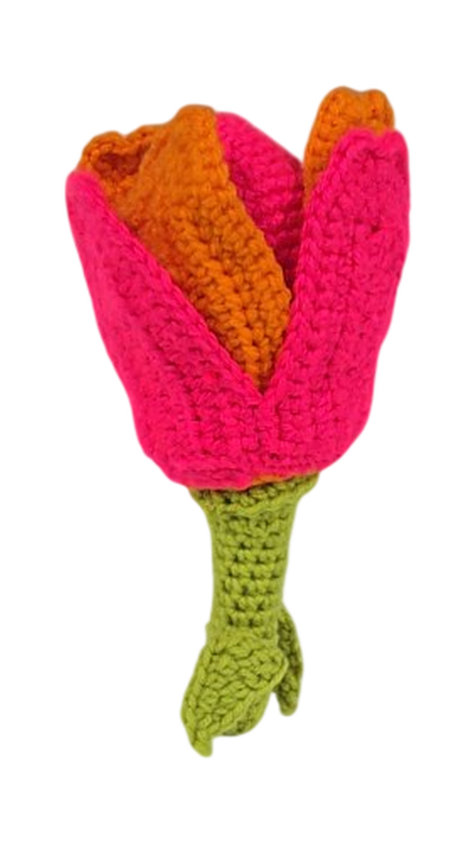 Handmade Crochet Tulip Flower Doll