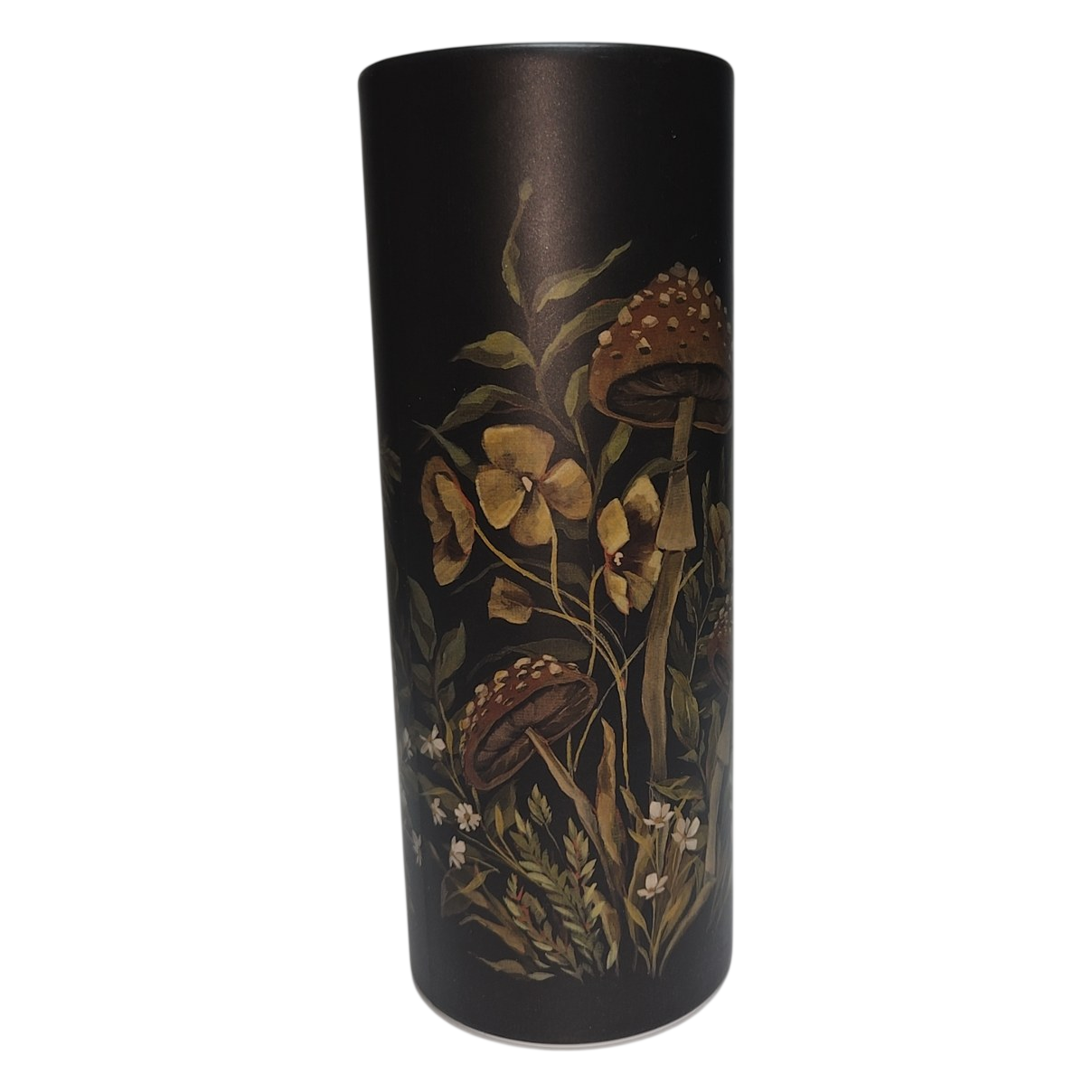 Mushroom &amp; Wildflower Botanical Car Cup Holder Tissue Tube