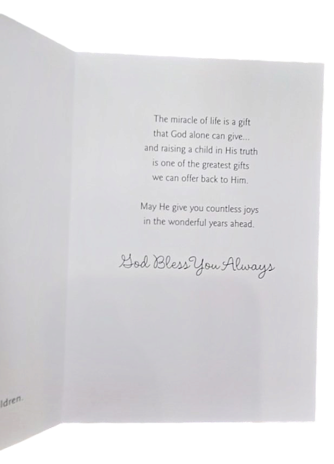 In Honor of Your Baby's Special Day Greeting Card