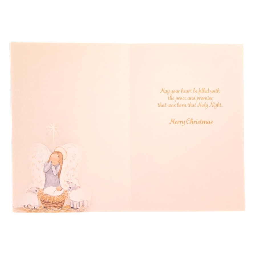 O Come Let Us Adore Him Nativity Card