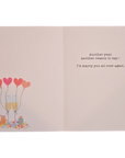 Happy Anniversary Wife Champagne Greeting Card