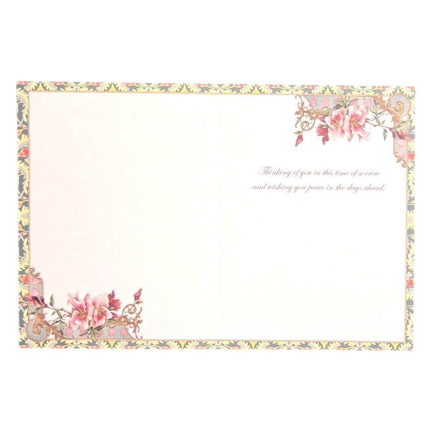 Heartfelt Sympathy Floral Greeting Card