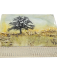 Encaustic Tree Landscape Art Block by Trish McFerran