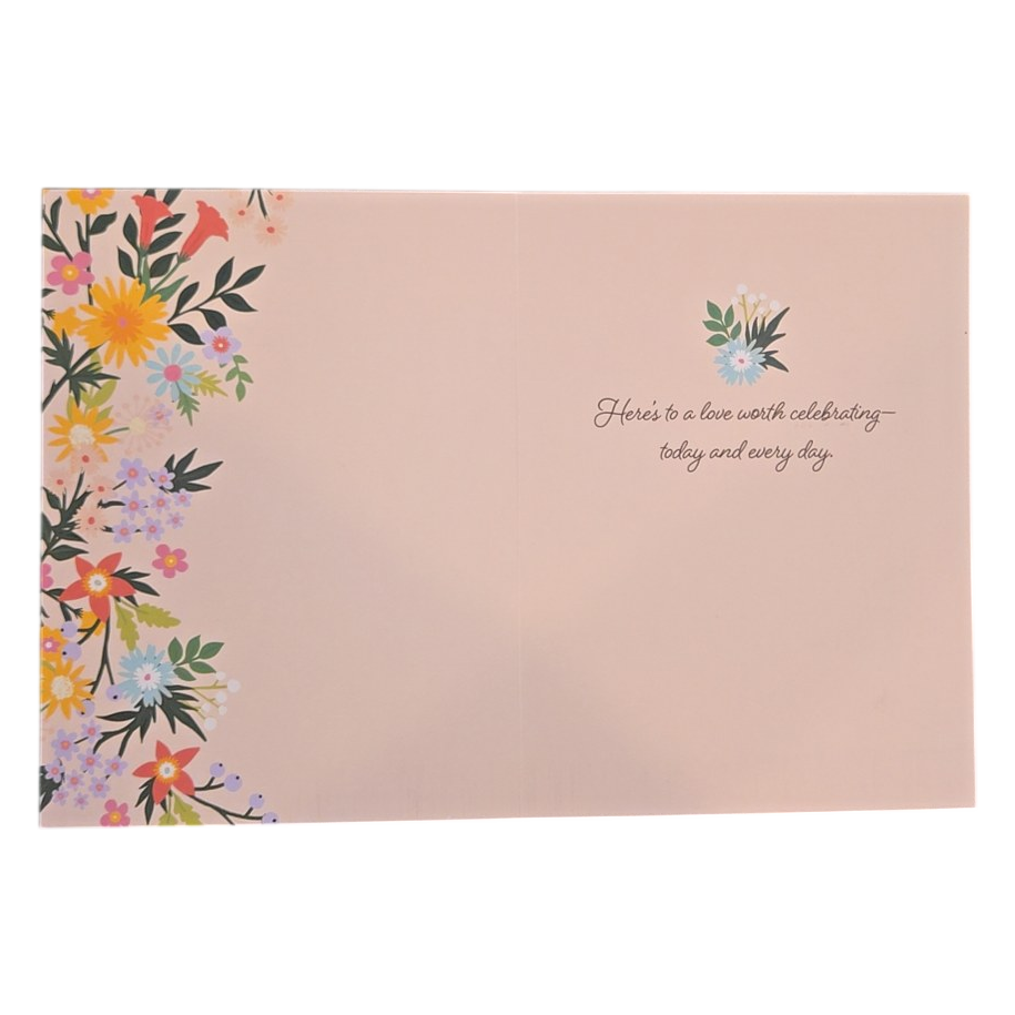 Happy Anniversary Floral Greeting Card