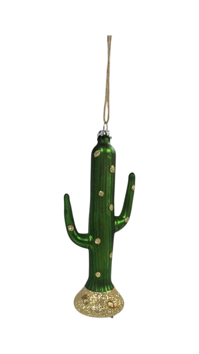 Saguaro Cactus Glass Ornament