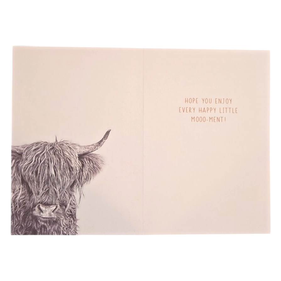 Herd It's Your Birthday Highland Cow Card