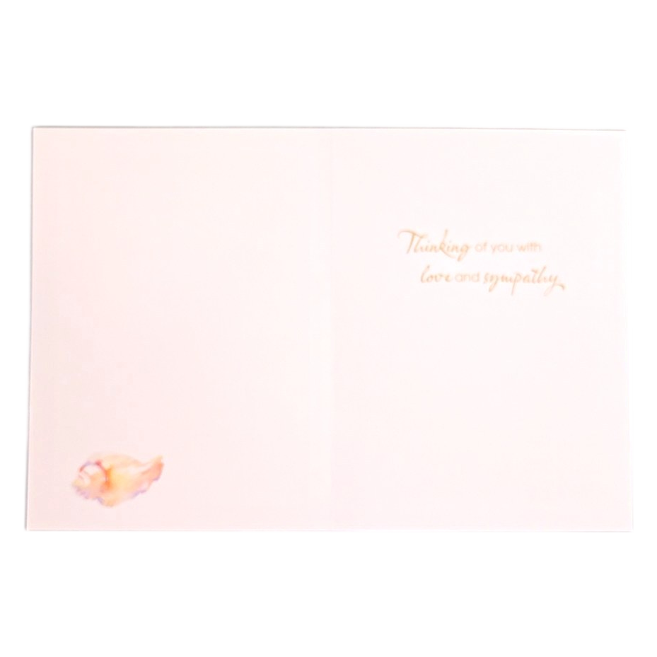 Hope Comfort and Peace Seashell Greeting Card