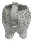 White Ceramic Elephant Planter / Succulent Pot