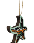 Starfish Lighthouse Layered Wood Magnetic Ornament