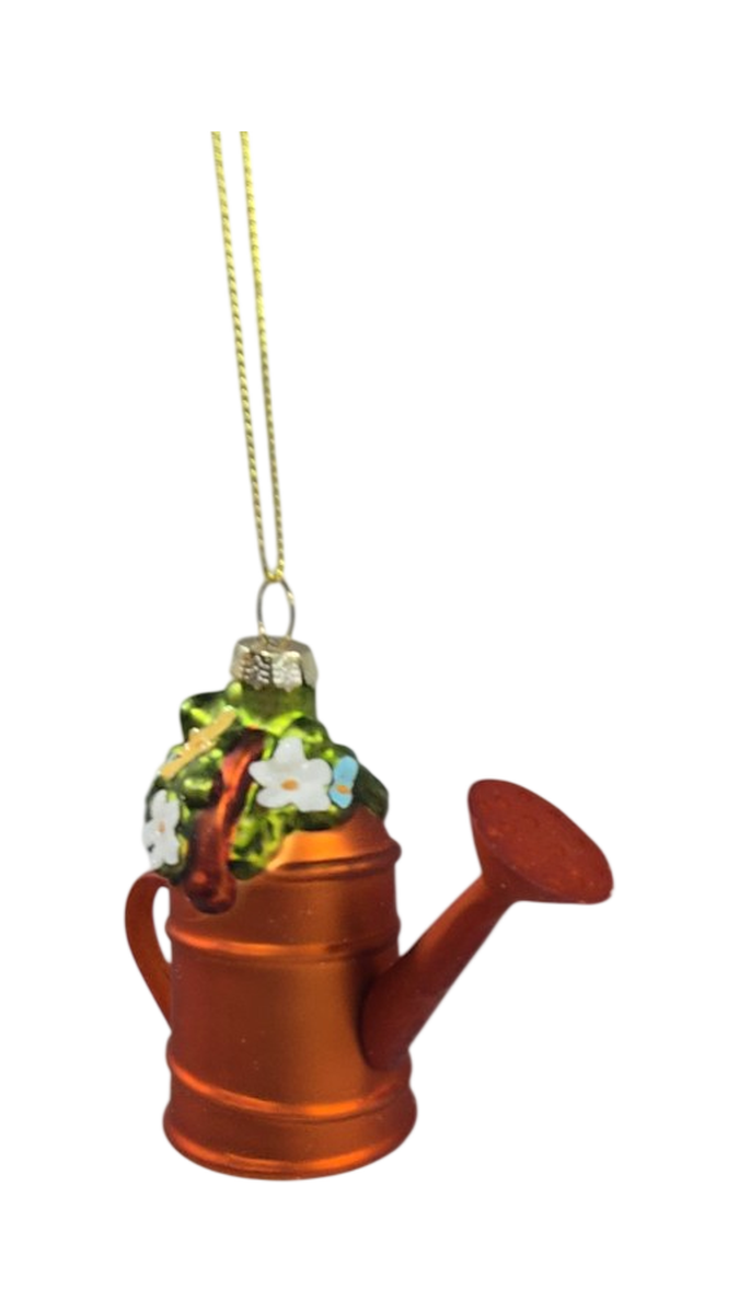 Glass Watering Can Ornament