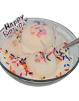 Happy Birthday Ice Cream Bowl Candle with Sprinkles