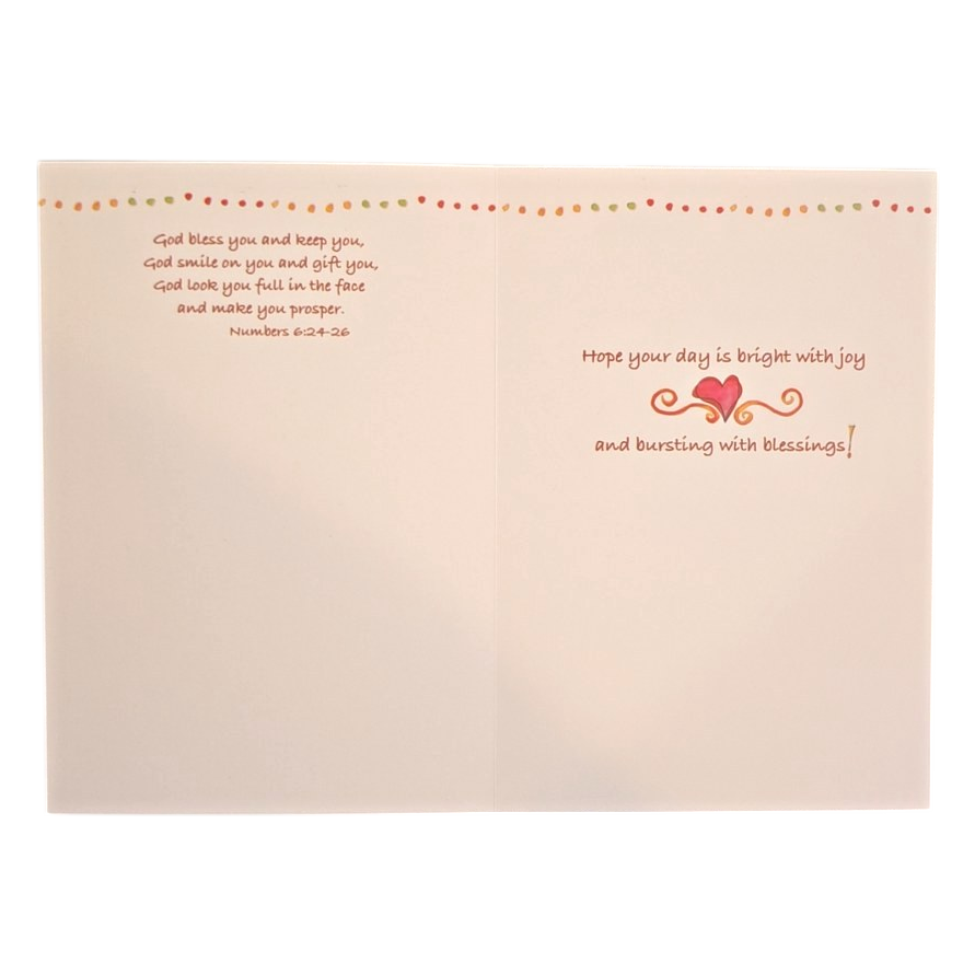Happy Birthday Colorful Handlettered Greeting Card