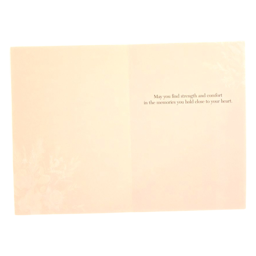 With Sympathy Floral Vase Greeting Card