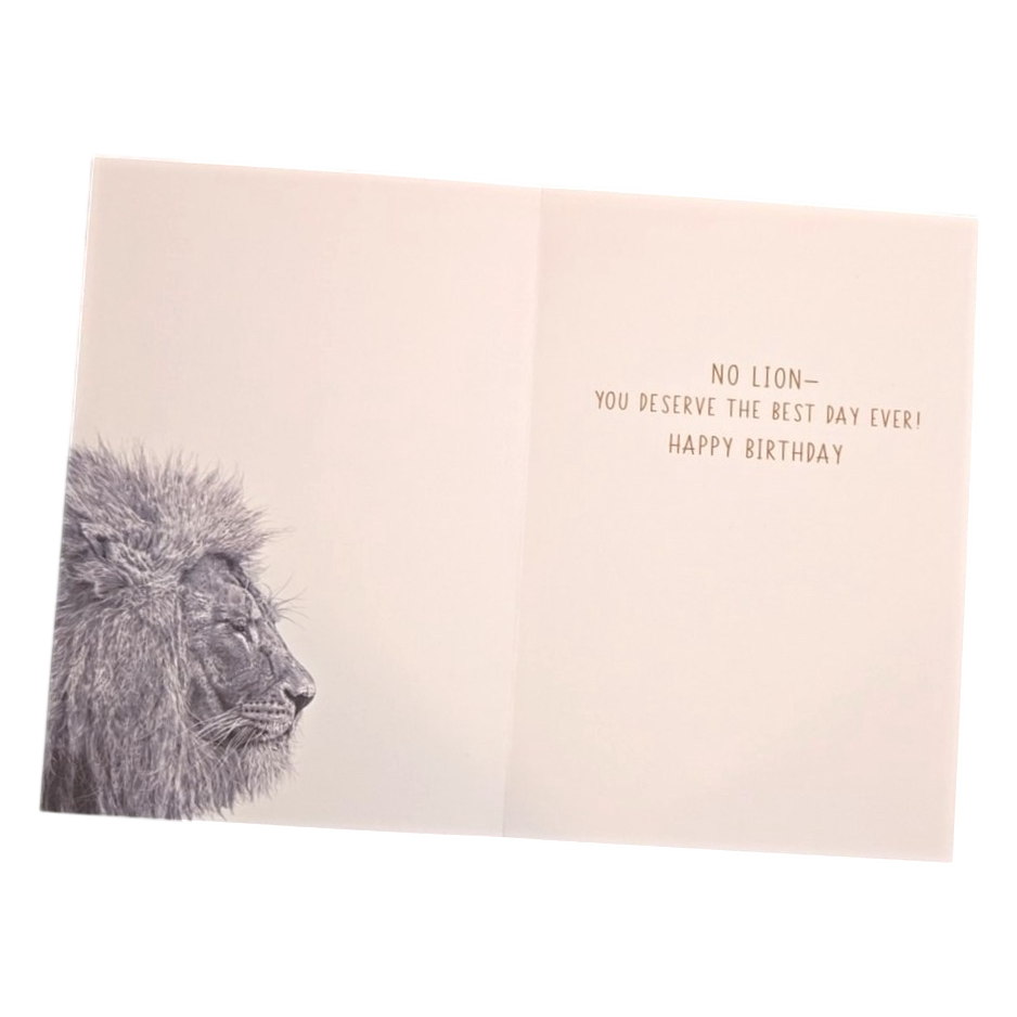 You're The Mane Man Lion Greeting Card