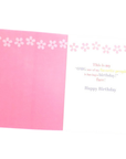 Excited Girl in Floral Swim Cap Greeting Card