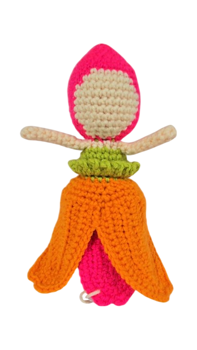 Handmade Crochet Tulip Flower Doll