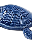 Blue Ceramic Sea Turtle Figurine