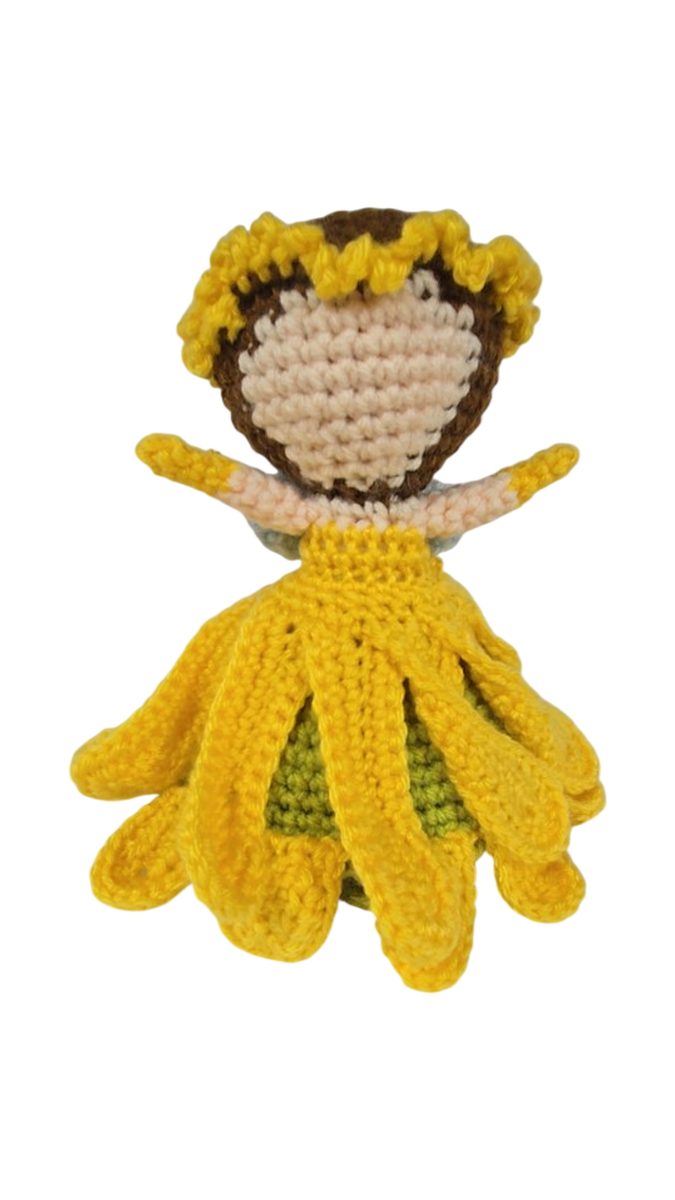 Handmade Crochet Sunflower Princess