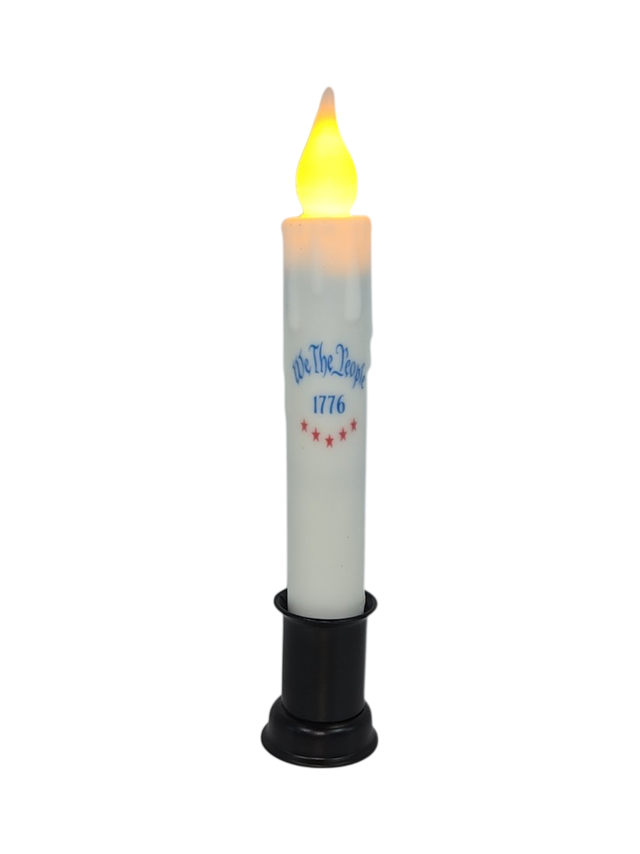 We The People 1776 Patriotic Taper Candle