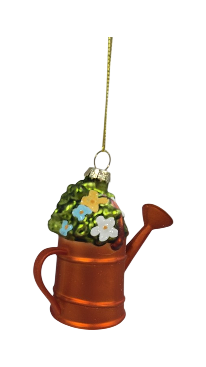 Glass Watering Can Ornament