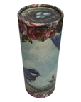 Bird & Nest Vintage Art Cylinder Tissue Holder for Car Cup Holder