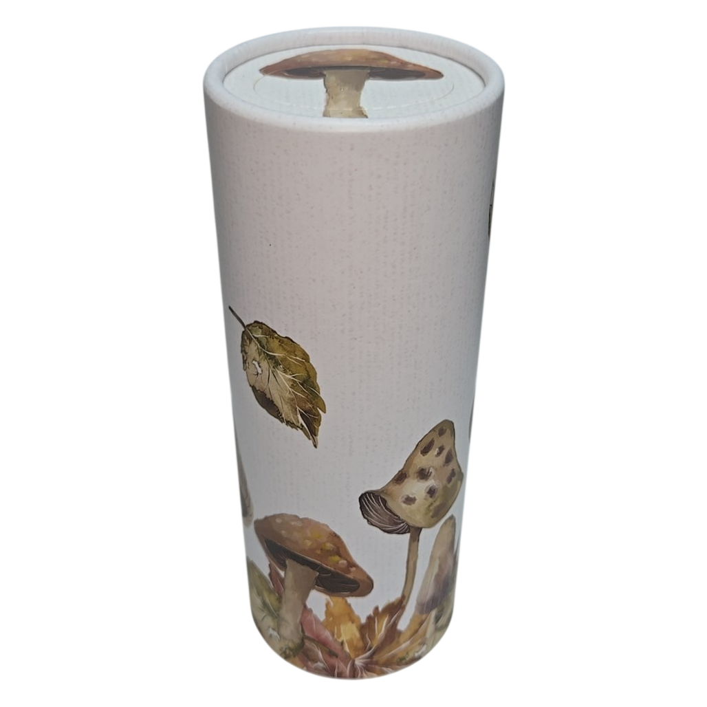 Mushroom &amp; Autumn Leaves Car Cup Holder Tissue Tube