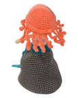 Crochet Mermaid Squishy Amigurumi Doll on Rock