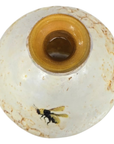 Handcrafted Ceramic Bee & Honeycomb Round Vase