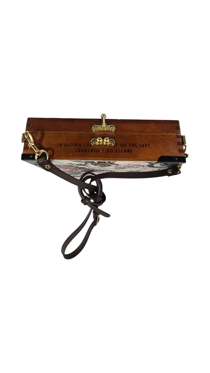 La Gloria Cubana Cigar Box Paisley Crossbody Purse