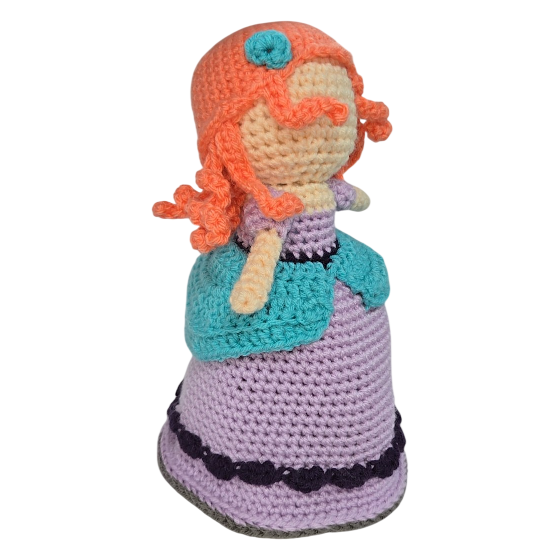 Crochet Mermaid Squishy Amigurumi Doll on Rock