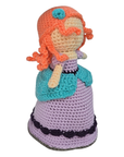 Crochet Mermaid Squishy Amigurumi Doll on Rock