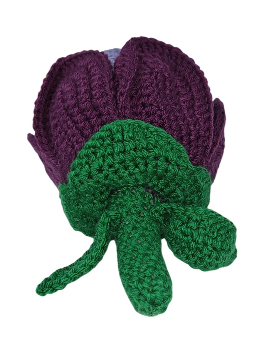 Handmade Amigurumi Crochet Princess Peony Doll – Purple &amp; Lavender
