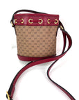Gucci X Doraemon Vintage GG Supreme Mini Bucket Bag