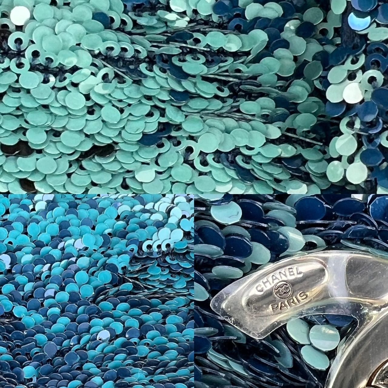 Chanel Shaded Calfskin Sequins Mini Flap Shoulder Bag