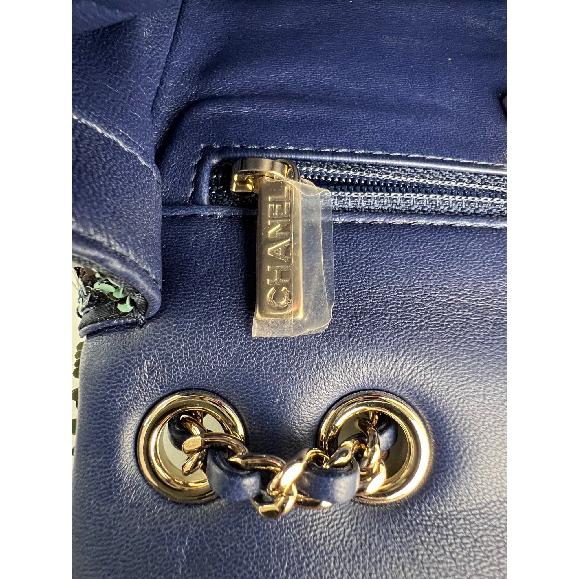 Chanel Shaded Calfskin Sequins Mini Flap Shoulder Bag