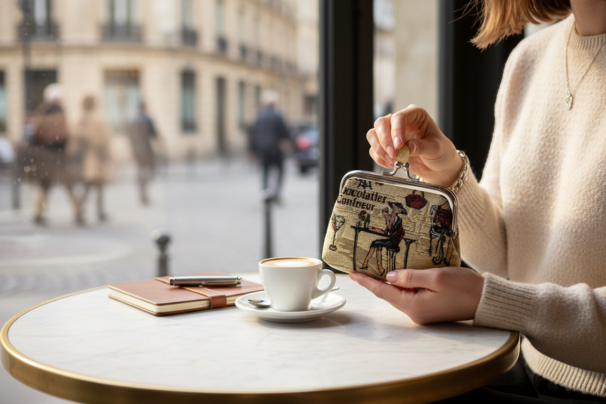 Rendezvous Tapestry Kiss Lock Coin Purse