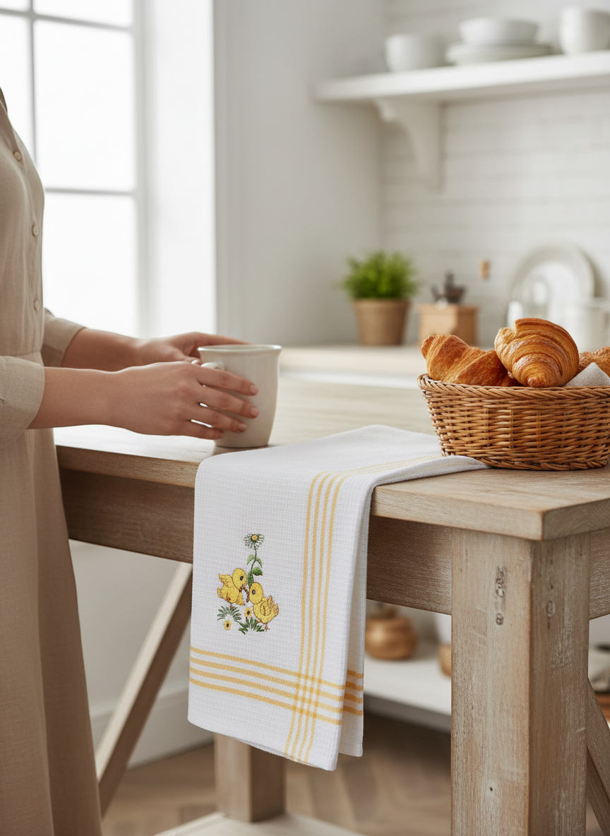 Ducklings Tea Towel