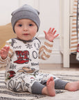 Western Cowboy Howdy Partner Cotton Romper