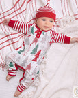 Christmas Tree Baby Romper – Soft Cotton Holiday Outfit