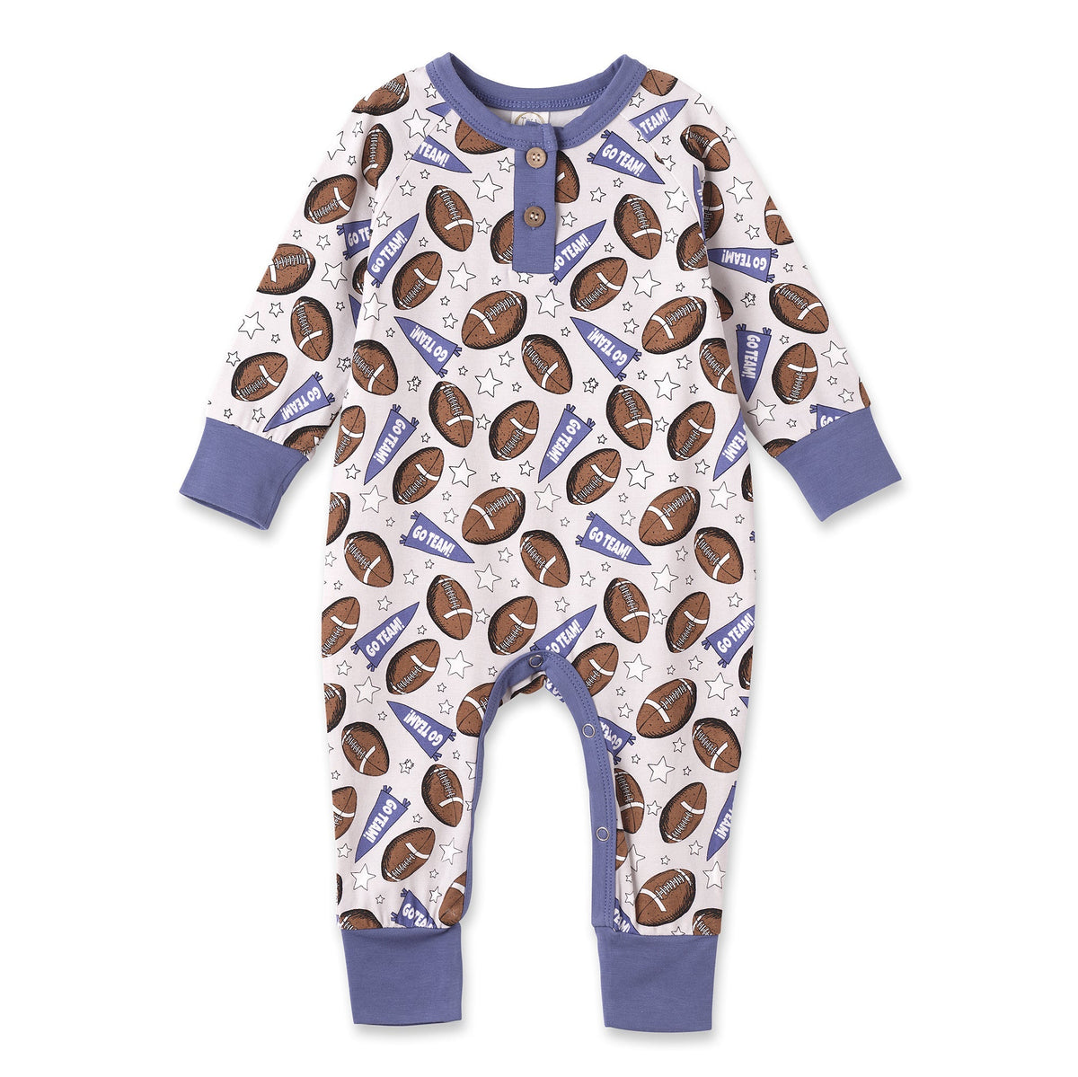 Football Baby Romper – Bamboo Soft, Sporty &amp; Snuggle-Ready