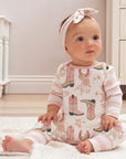 Western Cowgirl Boots Baby Cotton Romper