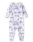 Baby Girl Toile de Jouy Bamboo Romper