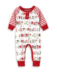 Christmas Peace-Love-Joy Bamboo Romper