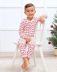 Christmas Ho-Ho-Ho Kids Bamboo Pajama Set-Family Matching