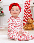 Christmas Ho-Ho-Ho Bamboo Baby Zipper Romper-Family Matching
