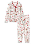 Christmas Santa Women's Bamboo Pajama Set Family Matching