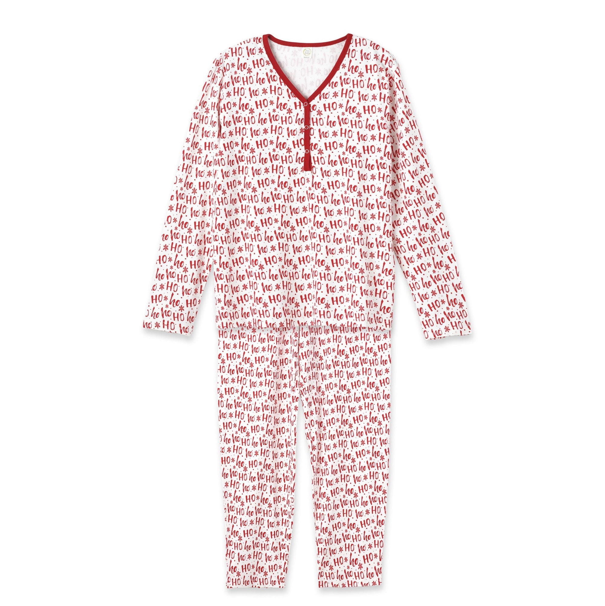 Christmas Ho-Ho-Ho Women's Bamboo Pajama Family Matching Set