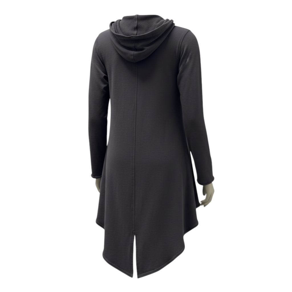 The Strawberry Shop Kleen hooded jacket in reef rock color, made of 100% cotton with large front pockets and high-low hem.