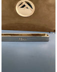 Fendi F Kan 1 Medium Blue Leather Shoulder Hand Bag